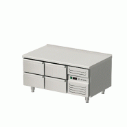 Stalgast Table réfrigérée sous comptoir avec quatre tiroirs GN 1/1, 1200 x 700 x 600 mm (L x P x H) - KT6701120