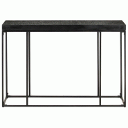 VidaXL Table console Noir 110x35x76 cm Bois d'acacia et de manguier Modèle Zenith Factory - 321612
