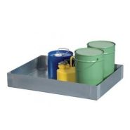 179764w - Bac de rétention en acier galvanisé pour bidons - Compact, durable, anti-corrosion