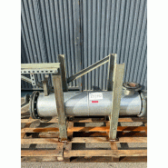 Échangeur de chaleur tubulaire chauffé en acier inoxydable 2,2 m2 - référence : c13370