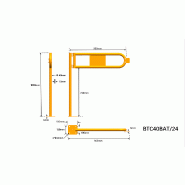 Barrière modulaire - porte battante - Barrière modulaire - porte battante 900 mm