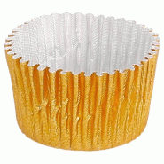 Caissette or aluminium Ø2,4x1,7cm - par 1000