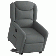 Fauteuil inclinable Gris foncé Tissu Modèle Quervianor - 8721102961779