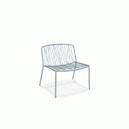 Fauteuil outdoor en métal BRIS - bleu