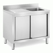 Helloshop26 - Plonge inox sur meuble 1 bac acier inoxydable 400 x 400 x 240 mm 14_0005023 - 3000227931535