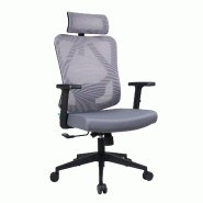 OfficeSense OS40 Chaise de Bureau Ergonomique – Inclinable dans toutes les positions – Gris - gris plastique 8721042800572
