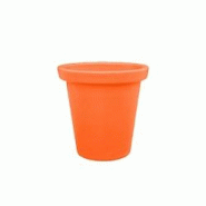 PLAST'UP ROTOMOULAGE Pot de fleurs rond xxl delight 420l - ORANGE - orange 0669014882141