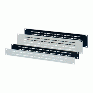 SCHROFF Face avant 19", ventilée, 3 U, 2,5 mm, alu, RAL 7021 SCHROFF Face avant 19", ventilée, 3 U, 2,5 mm, alu, RAL 7021