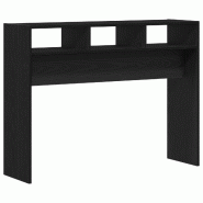 Table console Chêne noir 105 x 30 x 80 cm Bois d'ingénierie Modèle Aero Plus - 862660