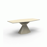 Table design in & out VERTEX - crème