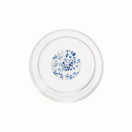 Teca Terrazzo Lot de 6 Gobelets en Verre Borosilicaté Bleu et Blanc, Design à Double Fond avec Décorations Artisanales Abstraites et Empilables - 8