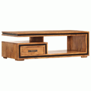 VidaXL Table basse 100x45x33 cm Bois d'acacia massif Modèle Atlas Master Logic - 247493