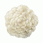 Aulica Dessous d'assiette pétale dorée - Lot de 6 - doré 816001