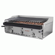 Barbecue de 90° avec grille surélevée et bleutée et grilles de basque Maiser - B-90+MPVE
