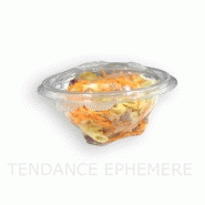 Boîte - bol salade bol salade rond couvercle charnière 250g  ref. Produit : bsc250g100