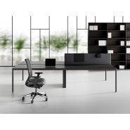 Bureau bench 4 personnes redline avec plateaux coulissants