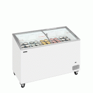 Congélateur vitré de crème glacée IC401SCEB (352 / 325) blanc TEFCOLD