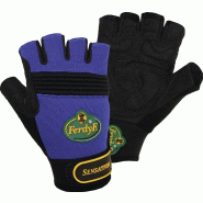 Gant de vélo Sensation taille L noir/bleu Cuir synthétique / élasthanne EN 388 catégorie EPI II LEIPOLD+Dà -HLE Gant de vélo Sensation taille L noir/bleu Cuir synthétique / élasthanne EN 388 catégorie EPI II LEIPOLD+Dà -HLE