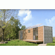 Maison de jardin en bois habitable 20m² DUOBOX - Container 2 chambres