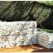 Mur de soutènement queue de cochon pour gabion long.0,50m diam.4 galvanisé - talus