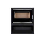 Poêle ecodesign portimao-sl-795-s-box - 9kw + ventilation - 860 x 617 + 350 x 457 mm