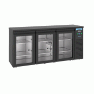 Réfrigérateur de bar noir 3 portes en verre - P7489.5290