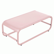 Table basse de jardin en métal 85x40x30 cm rose poudré - rose acier 114961