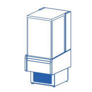 Vitrine droite comptoir avec 3 étagères froid positif +2/+8 °c - 600x730x1379 mm - VV-6-6-R Vitrine droite comptoir avec 3 étagères froid positif +2/+8 °c - 600x730x1379 mm - VV-6-6-R