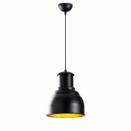WellHome - Plafonnier 25x25x129cm en métal noir - noir WH8553