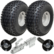 22x11.00-8 Knobby ATV Quad Trailer Kit Wheels Axles Swivel Hitch Max Load 310kgs 22x11.00-8 Knobby ATV Quad Trailer Kit Wheels Axles Swivel Hitch Max Load 310kgs