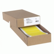 Étiquette adhésive informatique en continu - 88,9 x 35,7 mm - Réf. 8181 - jaune - 2000 étiquettes - imprimante matricielle Étiquette adhésive informatique en continu - 88,9 x 35,7 mm - Réf. 8181 - jaune - 2000 étiquettes - imprimante matricielle