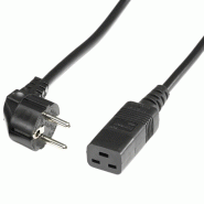 BACHMANN Câble IEC320-C19 16A/250V , noir, 0,5 m