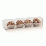 Boite rectangulaire transparente PET 16x5x5cm - par 10