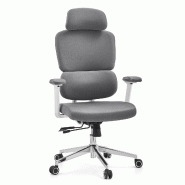 Chaise de bureau / chaise pivotante ERGOMY WF2 Tissu gris hjh OFFICE - gris polyester 991102