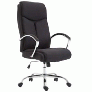 CLP Fauteuil de bureau XL Vaud tissu Noir - noir textile 192391201 CLP Fauteuil de bureau XL Vaud tissu Noir - noir textile 192391201