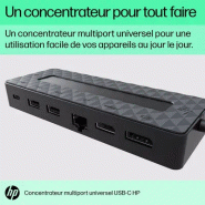 Concentrateur multiport USB-C universel HP