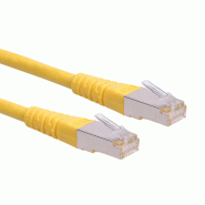 Cordon Cat.6 (Classe E) F/UTP AWG26, jaune, 1,5 m_0