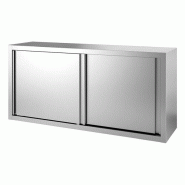 Gastro-Inox Armoire murale avec portes coulissantes en inox 1700x400x600mm - inox 7445908538546