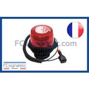 Gyrophare Gyroled M130 rouge embase magnétique prise allume cigare classe 2 STANDBY MERCURA 29622-02