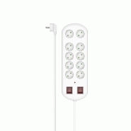 Hama Rallonge 00223163 Rallonge Pwr-St 10w 2m 2sw Spd W - blanc 223163