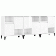 Helloshop26 - Buffet bahut commode armoire meuble de rangement organisateur cuisine salle de séjour salons 3 pcs brillant 60 x 35 x 02_0037022 - 3000 Helloshop26 - Buffet bahut commode armoire meuble de rangement organisateur cuisine salle de séjour salons 3 pcs brillant 60 x 35 x 02_0037022 - 3000