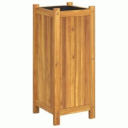 Helloshop26 - Jardinière bac lit surélevé plantes fleurs terrasse jardin avec doublure 31 x 31 x 75 cm bois massif d'acacia marron 02_0038131 - 300 Helloshop26 - Jardinière bac lit surélevé plantes fleurs terrasse jardin avec doublure 31 x 31 x 75 cm bois massif d'acacia marron 02_0038131 - 300