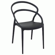 Ligne chr toulon chaise - noir carton de 4 - noir plastique MCH-750713-NOIR Ligne chr toulon chaise - noir carton de 4 - noir plastique MCH-750713-NOIR
