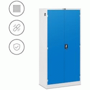 MSW - MSW MSW-TOOLC-001A Armoire à outils avec paroi arrière perforée et portes battantes 7 tiroirs 182 x 92 x 46 cm verrouillable en - 4062859225801