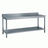 ONNERA KBS Table de travail avec rebord 2000 x700 x900 mm Fond renforcé - 90122120