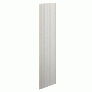 Panneau Vertigo T04 MDF naturel et gris alu 59x1,8x240cm