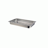 Plateau Comas Gastronorm GN 1/2 CM.32,5 x 26,5 x 6,5 cm, perforé en acier inoxydable 18/10 - gris Acier inoxydable 18/10 8425734106217