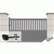 Portail coulissant à rail / simple vantail / en aluminium / motorisé_1