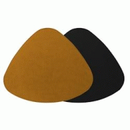 Stil Casa, ensemble de 12 sets de table bicolores, polyuréthane laminé cousu, 27xh. 24 cm, finition dollar couleur jaune ocre/noir. - STP-SG-OB Stil Casa, ensemble de 12 sets de table bicolores, polyuréthane laminé cousu, 27xh. 24 cm, finition dollar couleur jaune ocre/noir. - STP-SG-OB