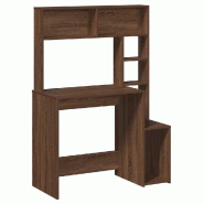 VidaXL Bureau et étagères chêne marron 100x45x140 cm bois d'ingénierie Modèle Vega Core Pro - 860442
